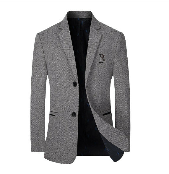 熱賣商務休閒西服上衣外套【M-4XL】【62188深灰】 (下單後聯絡客服確認發貨尺碼) 