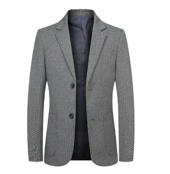 熱賣商務休閒西服上衣外套【M-4XL】【灰色】 (下單後聯絡客服確認發貨尺碼) 