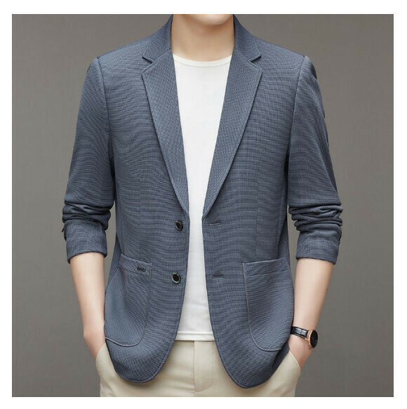 熱賣商務休閒西服上衣外套【M-4XL】【2023灰色】 (下單後聯絡客服確認發貨尺碼) 