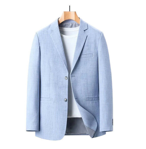 熱賣商務休閒西服上衣外套【M-4XL】【XZ1755淺藍】 (下單後聯絡客服確認發貨尺碼) 