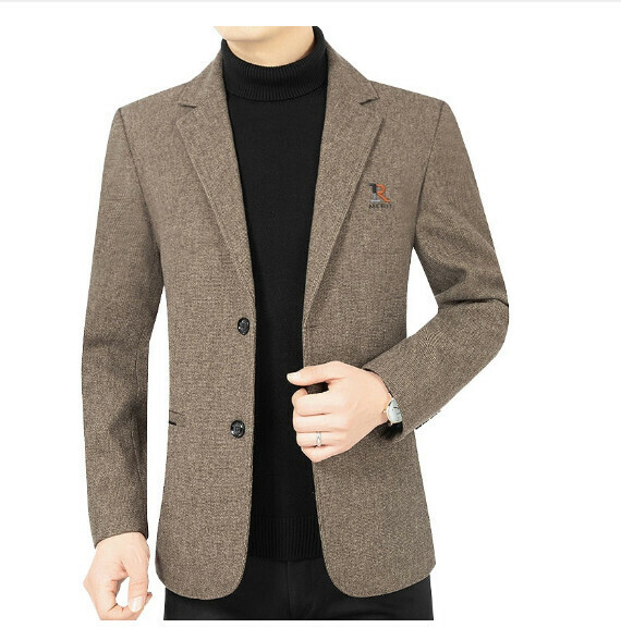 熱賣商務休閒西服上衣外套【M-3XL】【XZ62188深咖】 (下單後聯絡客服確認發貨尺碼) 