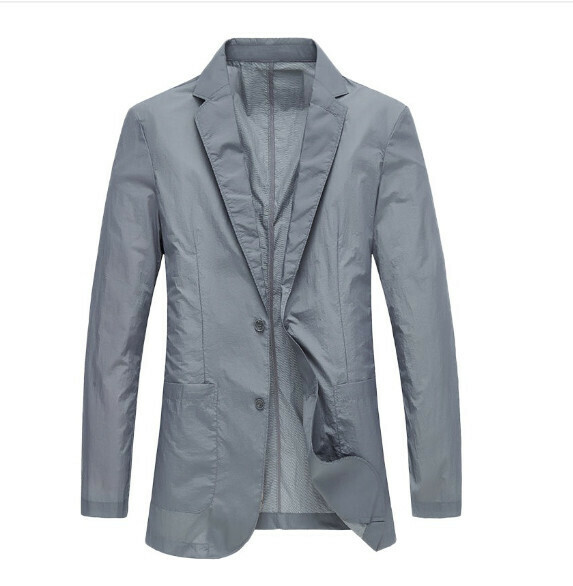 熱賣商務休閒西服上衣外套【M-4XL】【灰色夏季薄款】 (下單後聯絡客服確認發貨尺碼) 