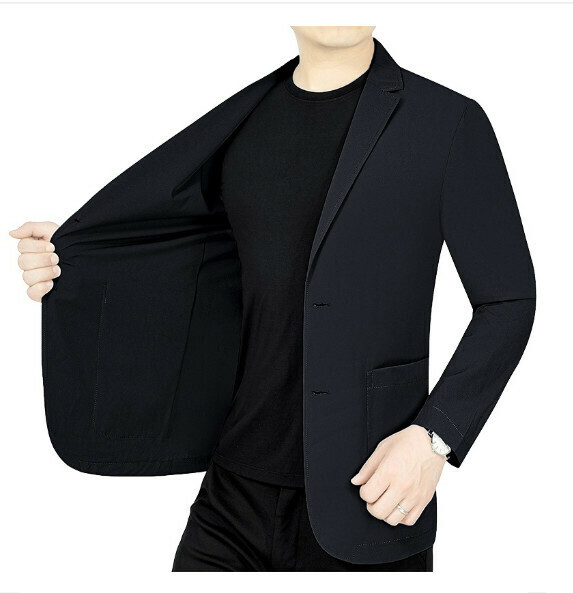 熱賣商務休閒西服上衣外套【M-4XL】【73521黑色】 (下單後聯絡客服確認發貨尺碼) 