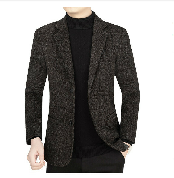 Hot selling business casual suit tops and jackets [M-3XL] [XZ1757 coffee color] (contact customer service after placing the order to confirm the delivery size)