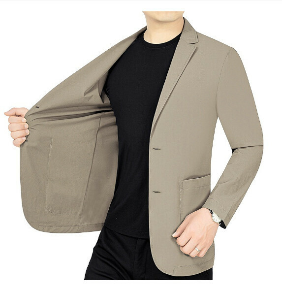 Hot selling business casual suit tops and jackets [M-4XL] [73521 coffee color] (contact customer service after placing the order to confirm the delivery size)