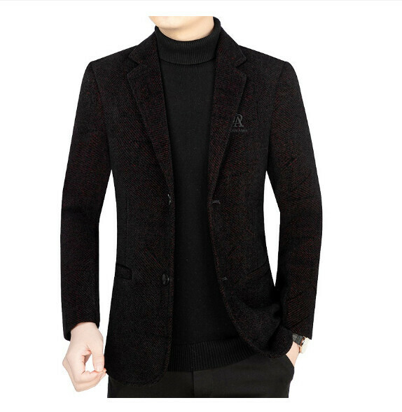 Hot selling business casual suit tops and jackets [M-3XL] [XZ1757 wine red] (contact customer service after placing the order to confirm the delivery size)