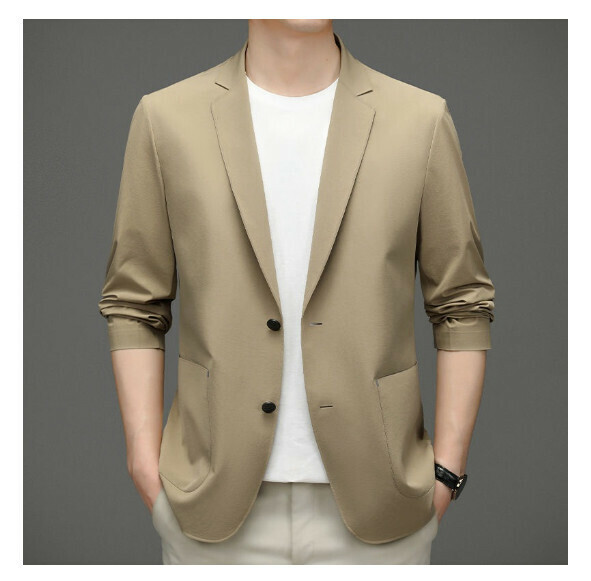 Hot selling business casual suit tops and jackets [M-5XL] [N72274 coffee color] (contact customer service after placing the order to confirm the delivery size)