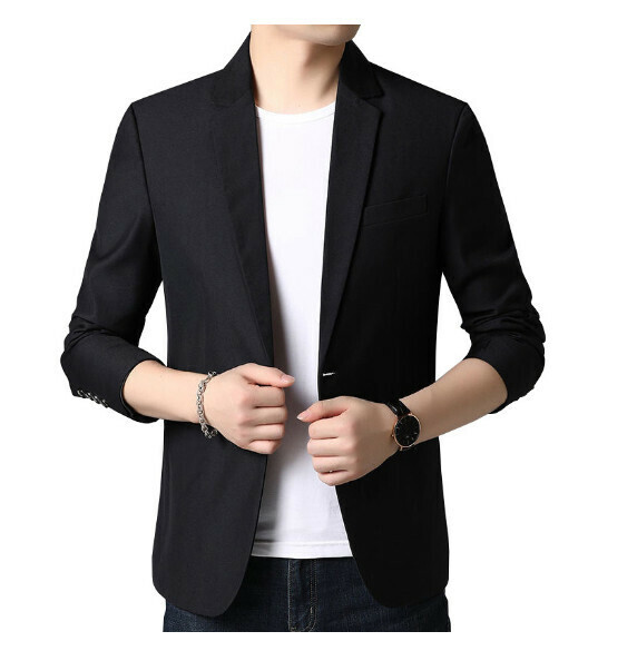 Hot selling business casual suit tops and jackets [M-4XL] [517 black] (contact customer service after placing the order to confirm the delivery size)