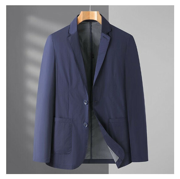 Hot selling business casual suit tops and jackets [M-4XL] [XZ1751 blue] (contact customer service after placing the order to confirm the delivery size)