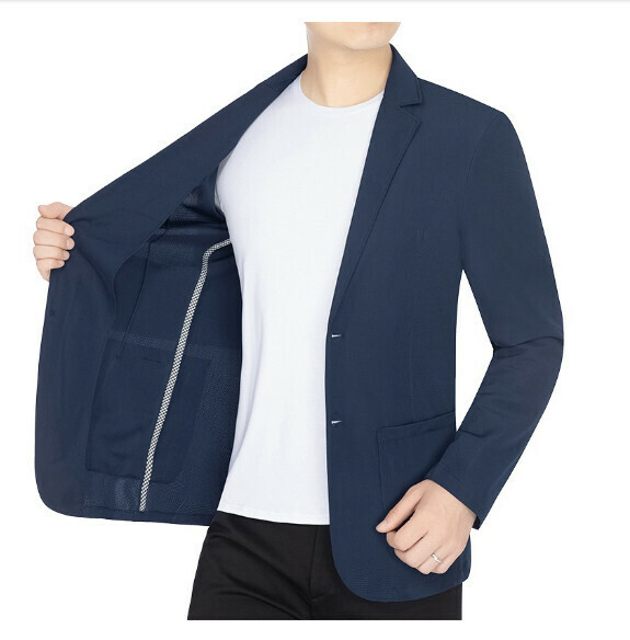 Hot selling business casual suit tops and jackets [M-4XL] [XZ1763 Navy Blue] (contact customer service after placing the order to confirm the delivery size)