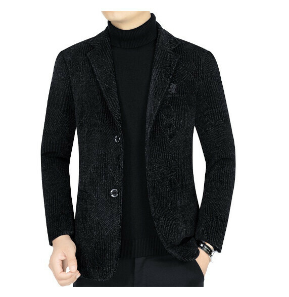 Hot selling business casual suit tops and jackets [M-3XL] [9654 black] (contact customer service after placing the order to confirm the delivery size)