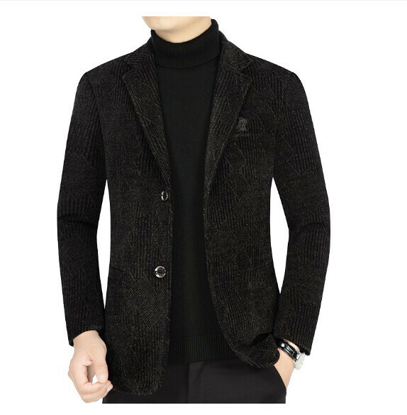 Hot selling business casual suit tops and jackets [M-3XL] [9654 coffee color] (contact customer service after placing the order to confirm the delivery size)