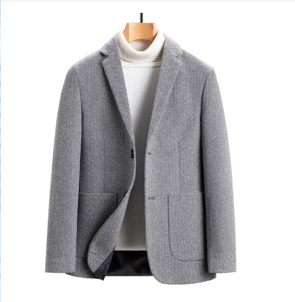 Hot selling business casual suit tops and jackets [M-4XL] [XZ1766 gray] (contact customer service after placing the order to confirm the delivery size)