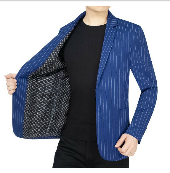 Hot selling business casual suit tops and jackets [M-4XL] [59576 navy] (contact customer service after placing the order to confirm the delivery size)