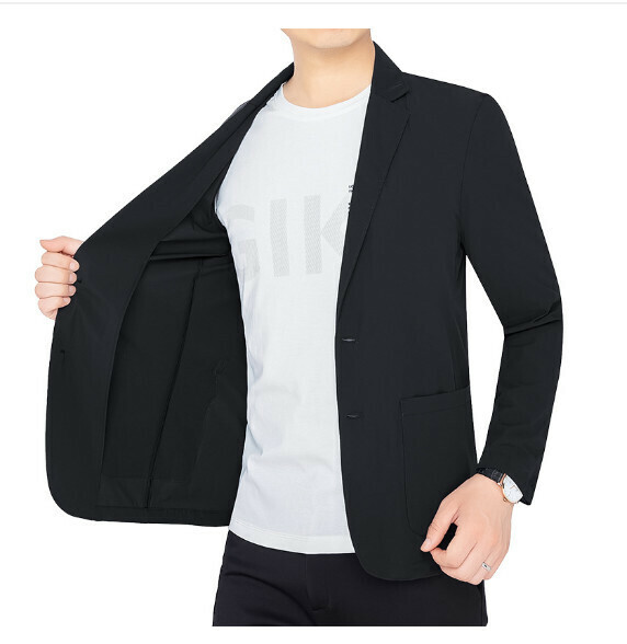 Hot selling business casual suit tops and jackets [M-4XL] [2123 black] (contact customer service after placing the order to confirm the delivery size)