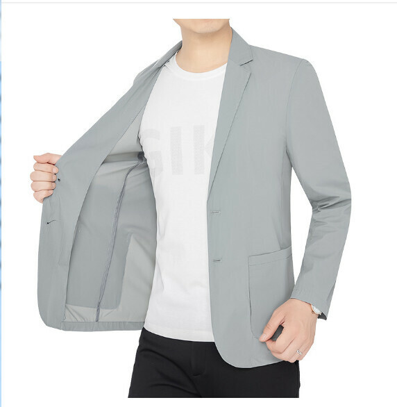 Hot selling business casual suit tops and jackets [M-4XL] [2123 light gray] (contact customer service after placing the order to confirm the delivery size)