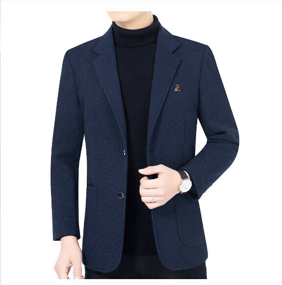 Hot selling business casual suit tops and jackets [M-4XL] [XZ1762 Navy Blue] (contact customer service after placing the order to confirm the delivery size)