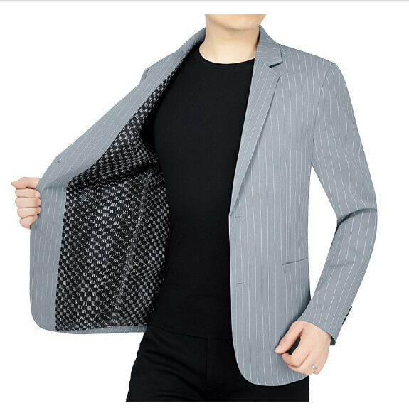 Hot selling business casual suit tops and jackets [M-4XL] [59576 gray] (contact customer service after placing the order to confirm the delivery size)