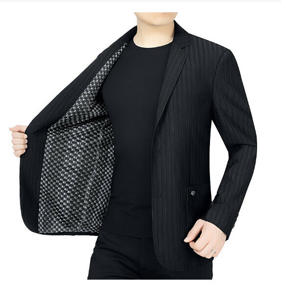 Hot selling business casual suit tops and jackets [M-4XL] [202201 black] (contact customer service after placing the order to confirm the delivery size)