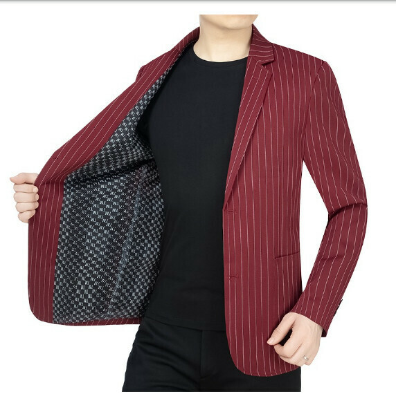 Hot selling business casual suit tops and jackets [M-4XL] [59576 wine red] (contact customer service after placing the order to confirm the delivery size)