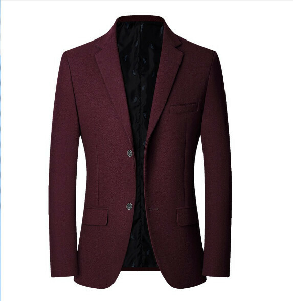 Hot selling business casual suit tops and jackets [M-3XL] [XZ1713 wine red] (contact customer service after placing the order to confirm the delivery size)