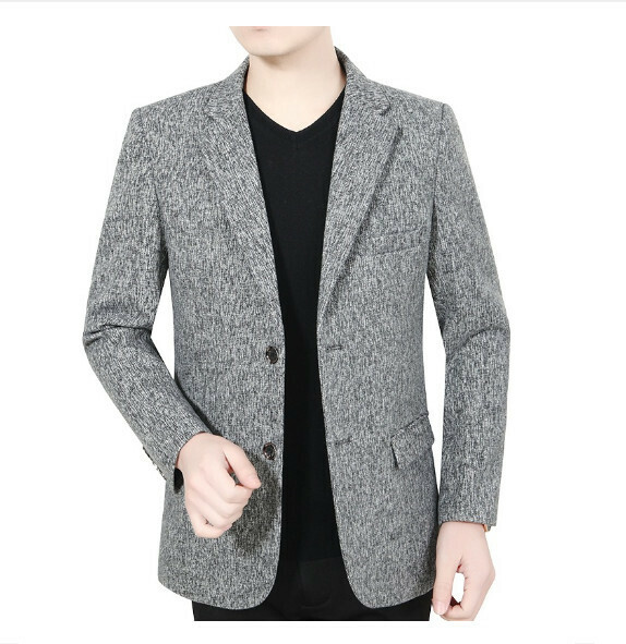 熱賣商務休閒西服上衣外套【M-3XL】【淺灰】 (下單後聯絡客服確認發貨尺碼) 