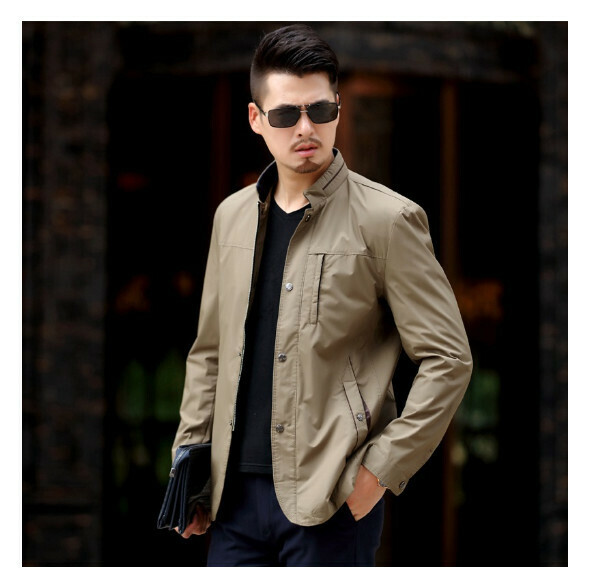 熱賣休閒夾克上衣外套【M-4XL】【卡其】 (下單後聯絡客服確認發貨尺碼) 