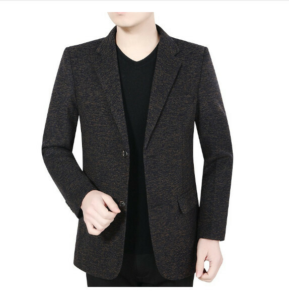 熱賣商務休閒西服上衣外套【M-3XL】【棕色】 (下單後聯絡客服確認發貨尺碼) 