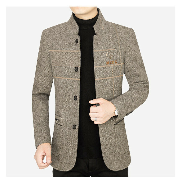 熱賣休閒夾克上衣外套【M-4XL】【FY1858咖色】 (下單後聯絡客服確認發貨尺碼) 