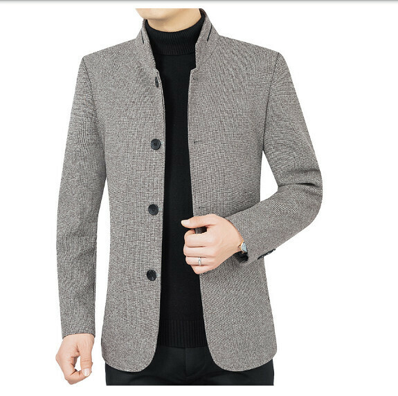 熱賣休閒夾克上衣外套【M-4XL】【JK2101灰色】 (下單後聯絡客服確認發貨尺碼) 