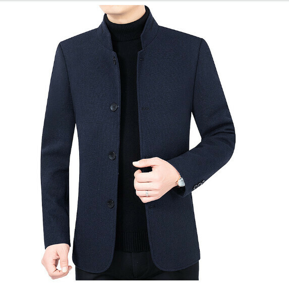 熱賣休閒夾克上衣外套【M-4XL】【JK2101藏藍】 (下單後聯絡客服確認發貨尺碼) 