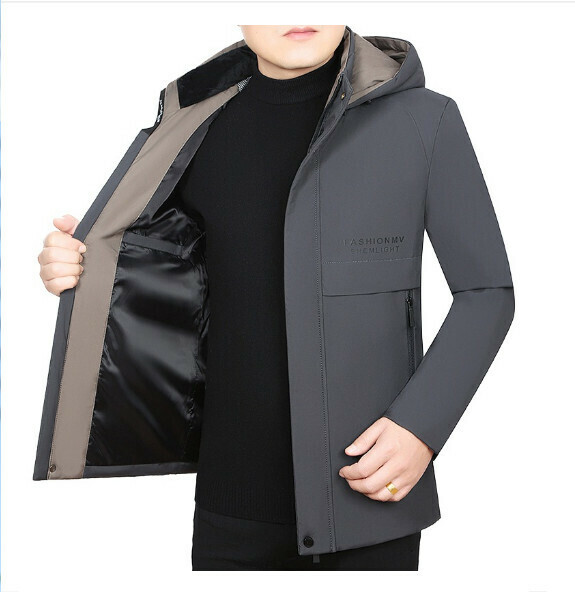 熱賣休閒夾克上衣外套【M-4XL】【6078灰色-夾棉】 (下單後聯絡客服確認發貨尺碼) 
