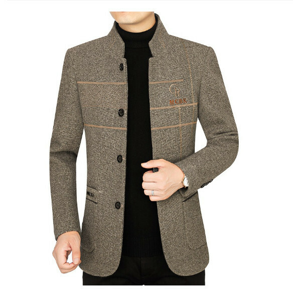 熱賣休閒夾克上衣外套【M-4XL】【FY1858深咖】 (下單後聯絡客服確認發貨尺碼) 