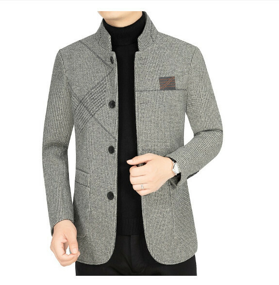 熱賣休閒夾克上衣外套【M-4XL】【59608淺灰】 (下單後聯絡客服確認發貨尺碼) 