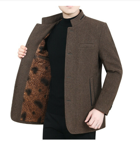 熱賣休閒加絨夾克上衣外套【M-3XL】【咖啡】 (下單後聯絡客服確認發貨尺碼) 