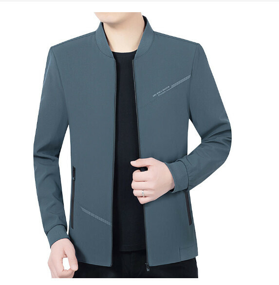 熱賣休閒夾克上衣外套【M-3XL】【62192藍灰】 (下單後聯絡客服確認發貨尺碼) 