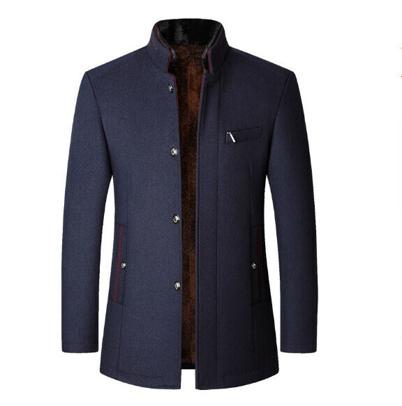 熱賣休閒夾克上衣外套【M-4XL】【藍色-加絨加厚】 (下單後聯絡客服確認發貨尺碼) 