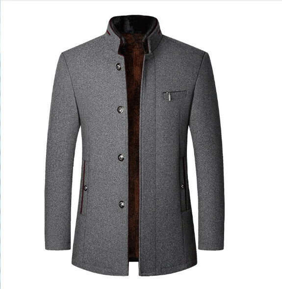 熱賣休閒夾克上衣外套【M-4XL】【灰色-加絨加厚】 (下單後聯絡客服確認發貨尺碼) 