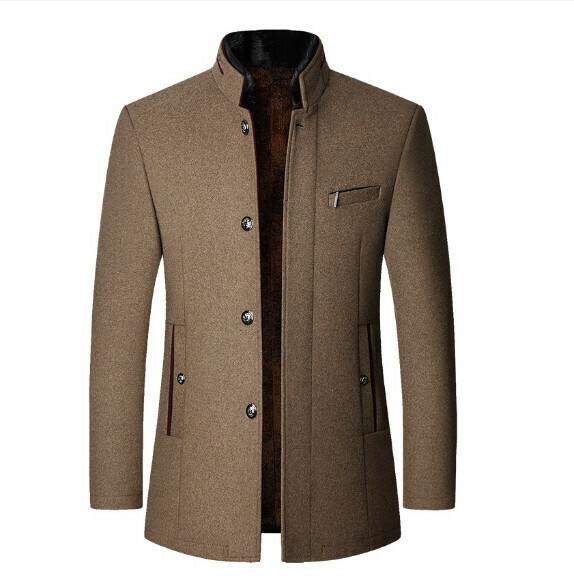 熱賣休閒夾克上衣外套【M-4XL】【咖啡-加絨加厚】 (下單後聯絡客服確認發貨尺碼) 