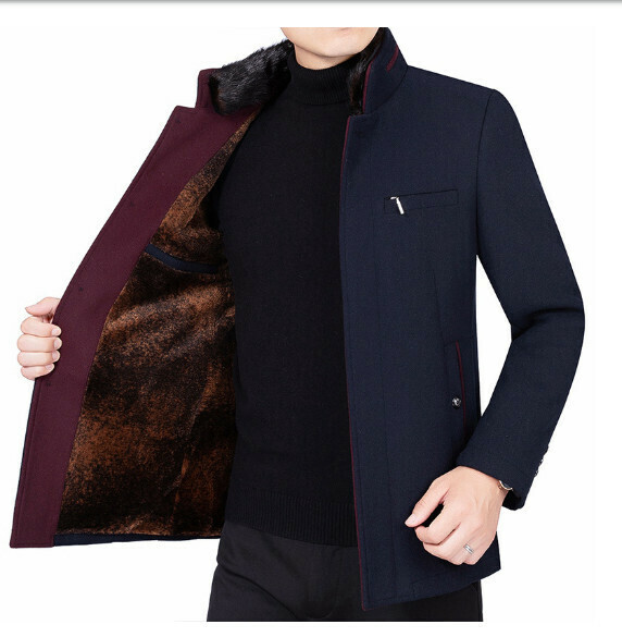 熱賣休閒夾克上衣外套【M-4XL】【藍色-加絨加厚】 (下單後聯絡客服確認發貨尺碼) 