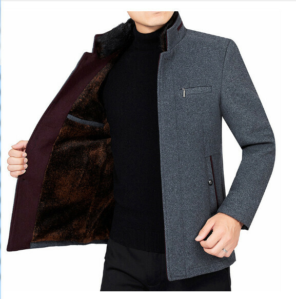 熱賣休閒夾克上衣外套【M-4XL】【灰色-加絨加厚】 (下單後聯絡客服確認發貨尺碼) 