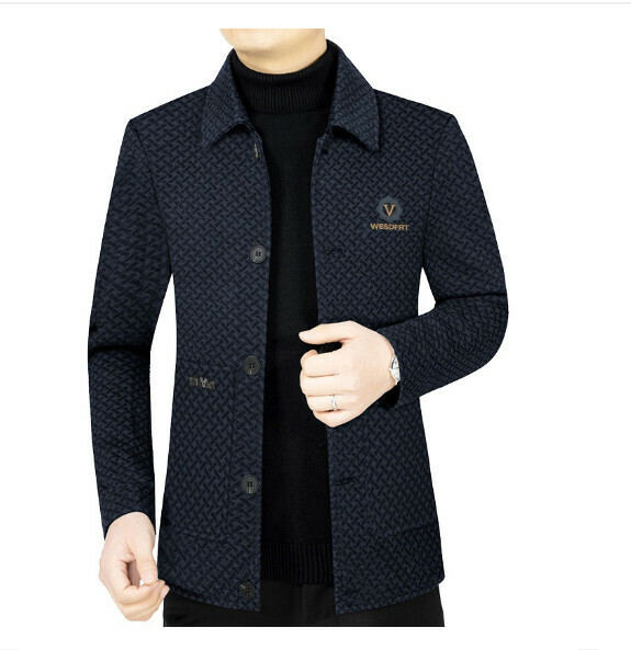 熱賣休閒夾克上衣外套【M-4XL】【29141藍色】 (下單後聯絡客服確認發貨尺碼) 