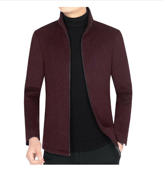 熱賣休閒加厚夾克上衣外套【M-4XL】【N3333酒紅】 (下單後聯絡客服確認發貨尺碼) 