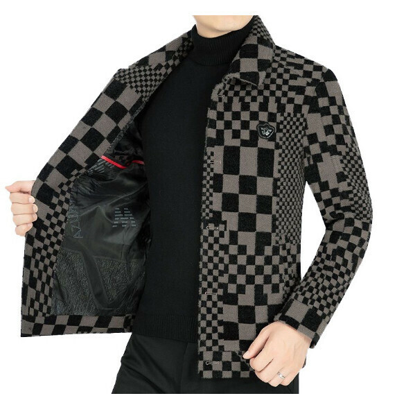 熱賣休閒加厚夾克上衣外套【M-4XL】【JK6081咖色】 (下單後聯絡客服確認發貨尺碼) 