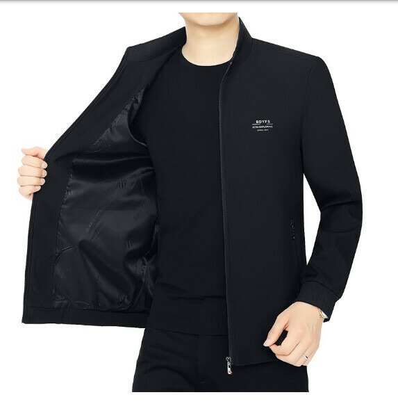 熱賣休閒夾克上衣外套【M-4XL】【JK602黑色】 (下單後聯絡客服確認發貨尺碼) 
