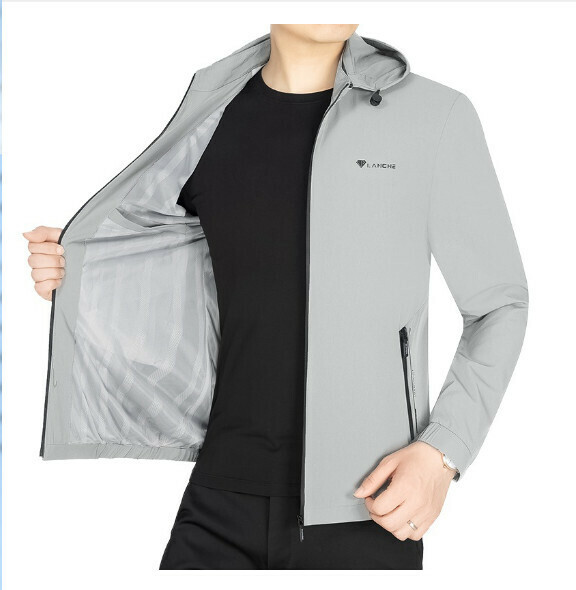 Hot selling casual thickened jacket tops [M-4XL] [JK6080 light gray] (contact customer service after placing the order to confirm the delivery size)
