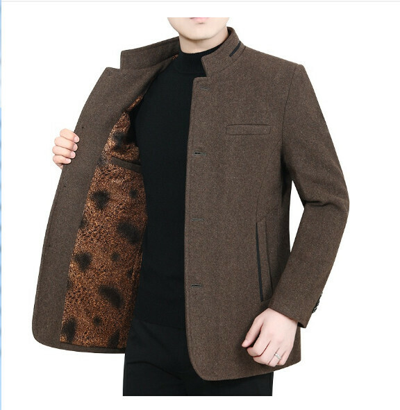 Hot selling casual thickened jacket tops [M-3XL] [Coffee-Fleece thickening] (contact customer service after placing the order to confirm the delivery size)