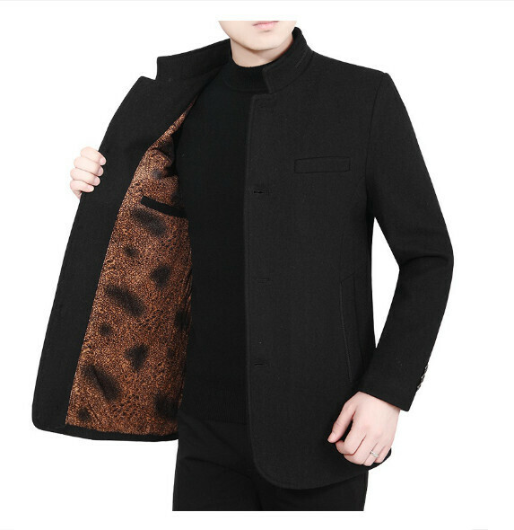 Hot selling casual thickened jacket tops [M-3XL] [Black - thickened with velvet] (contact customer service after placing the order to confirm the delivery size)