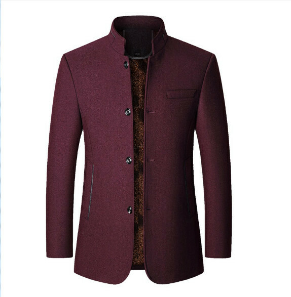 Hot selling casual thickened jacket tops [M-3XL] [FY1849 wine red] (contact customer service after placing the order to confirm the delivery size)