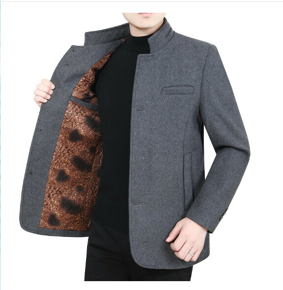 Hot selling casual thickened jacket tops [M-3XL] [grey-velvet thickened] (contact customer service after placing the order to confirm the delivery size)
